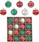 16ct Shatterproof Ball Ornaments Christmas (Red, Green, White)